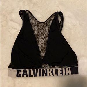 Calvin Klein Mesh sports bra top